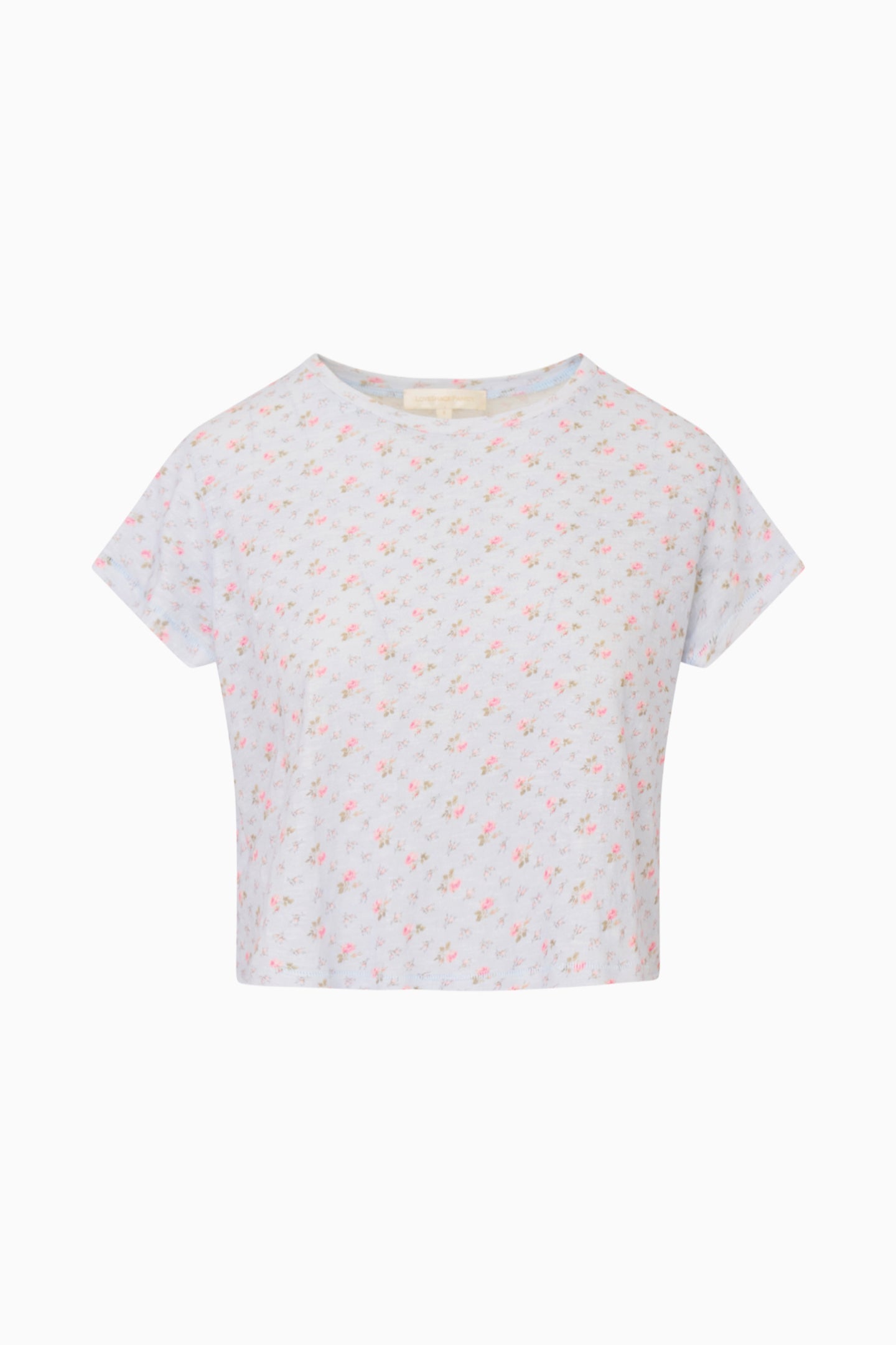 Rubin Cropped Cotton Tee - CHAPPARAL BLUE